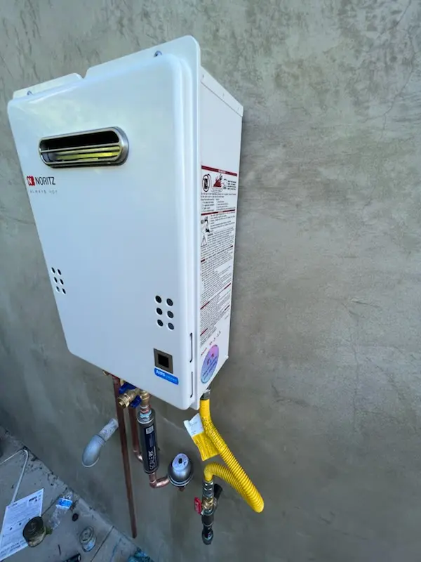 Tankless water heater installation for Buttercup Estates homes